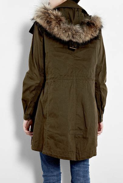 burberry brit olive green parka coat|burberry ladies car coats.